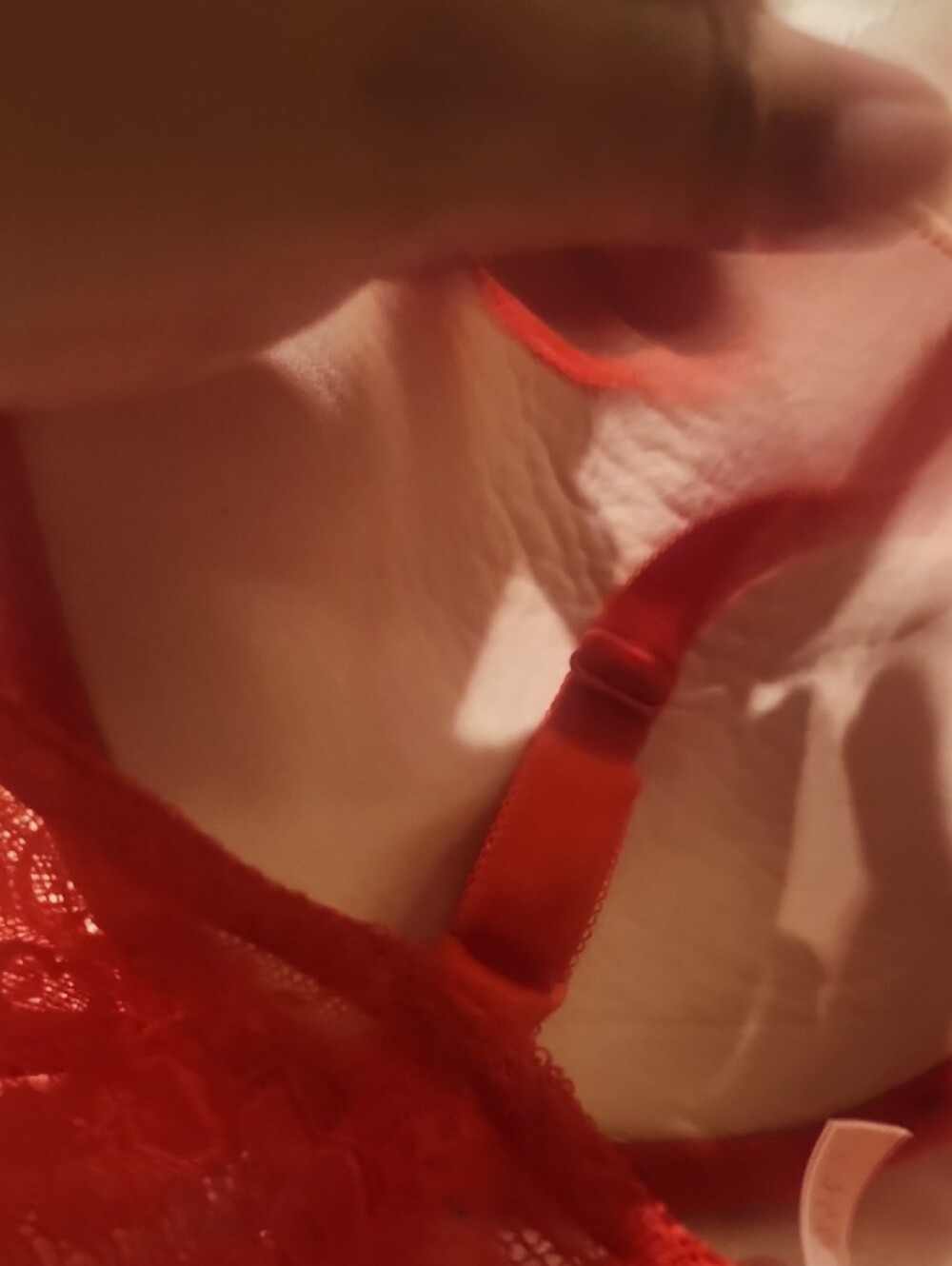 Victoria's Secret Red Lace Embellished Push-Up Bra - Picture 11 of 12